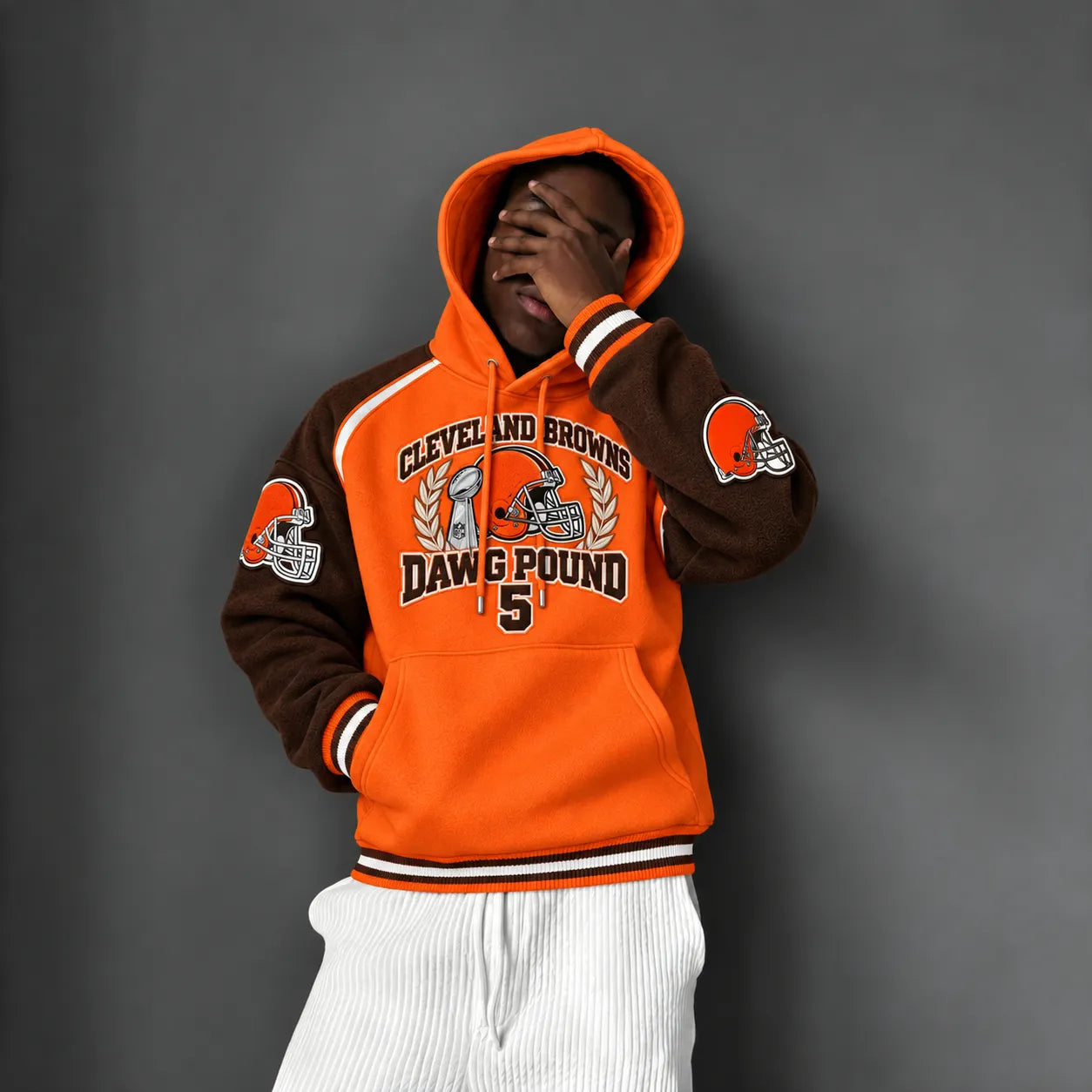 Rugby-print Hoodie