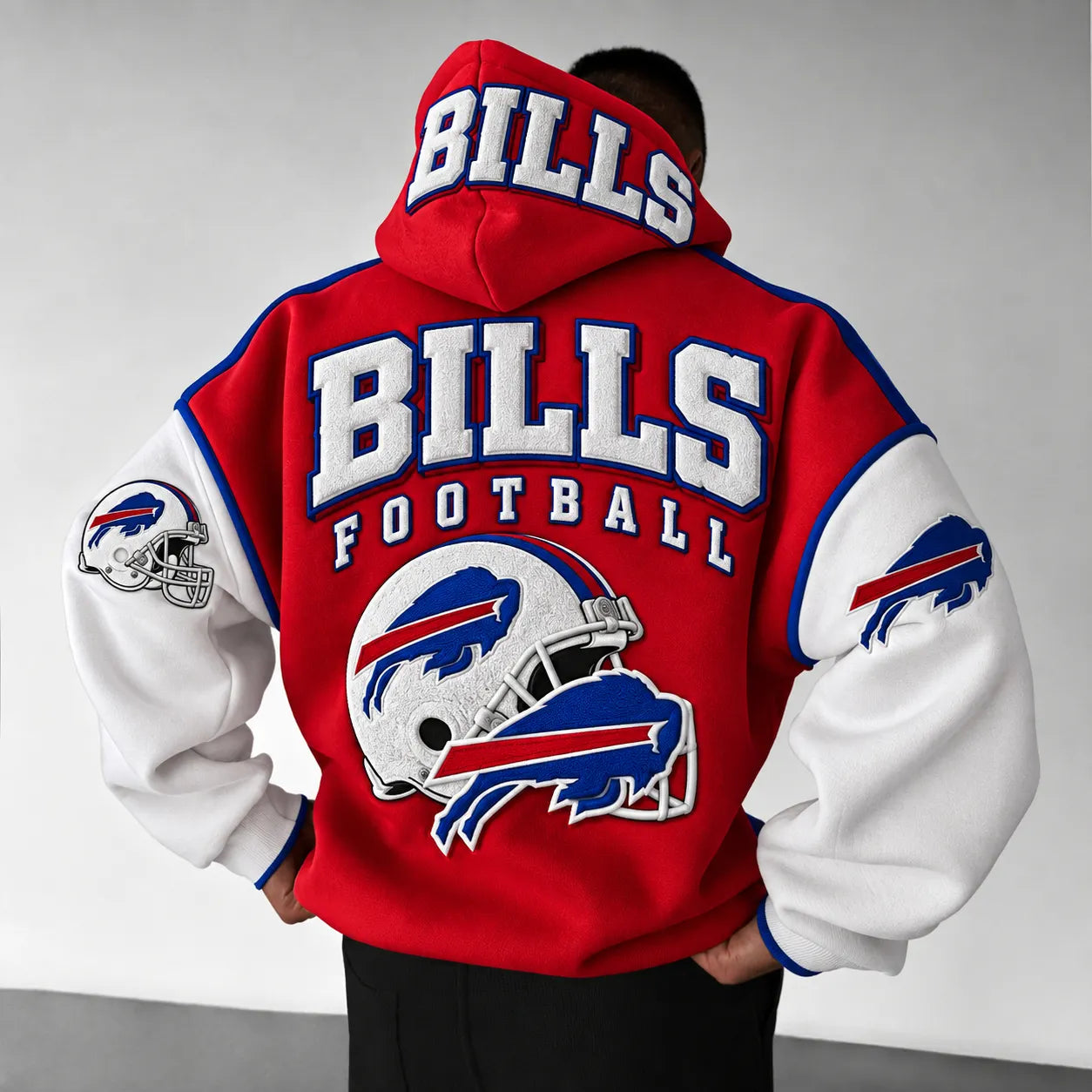 Rugby-print Hoodie