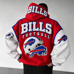 Rugby-print Hoodie