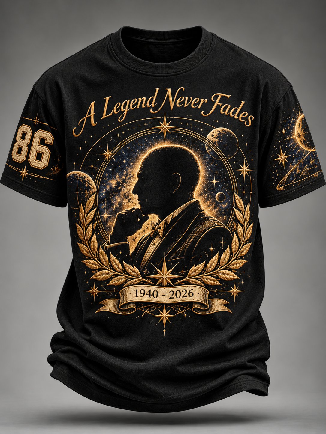 Men’s Casual T-Shirt with Artistic Graphic Print