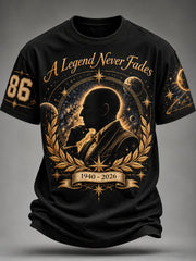 Men’s Casual T-Shirt with Artistic Graphic Print