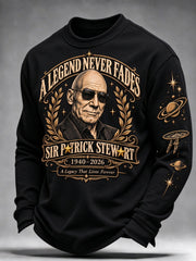 Men's Casual Commemorative Printed Long-Sleeve T-Shirt