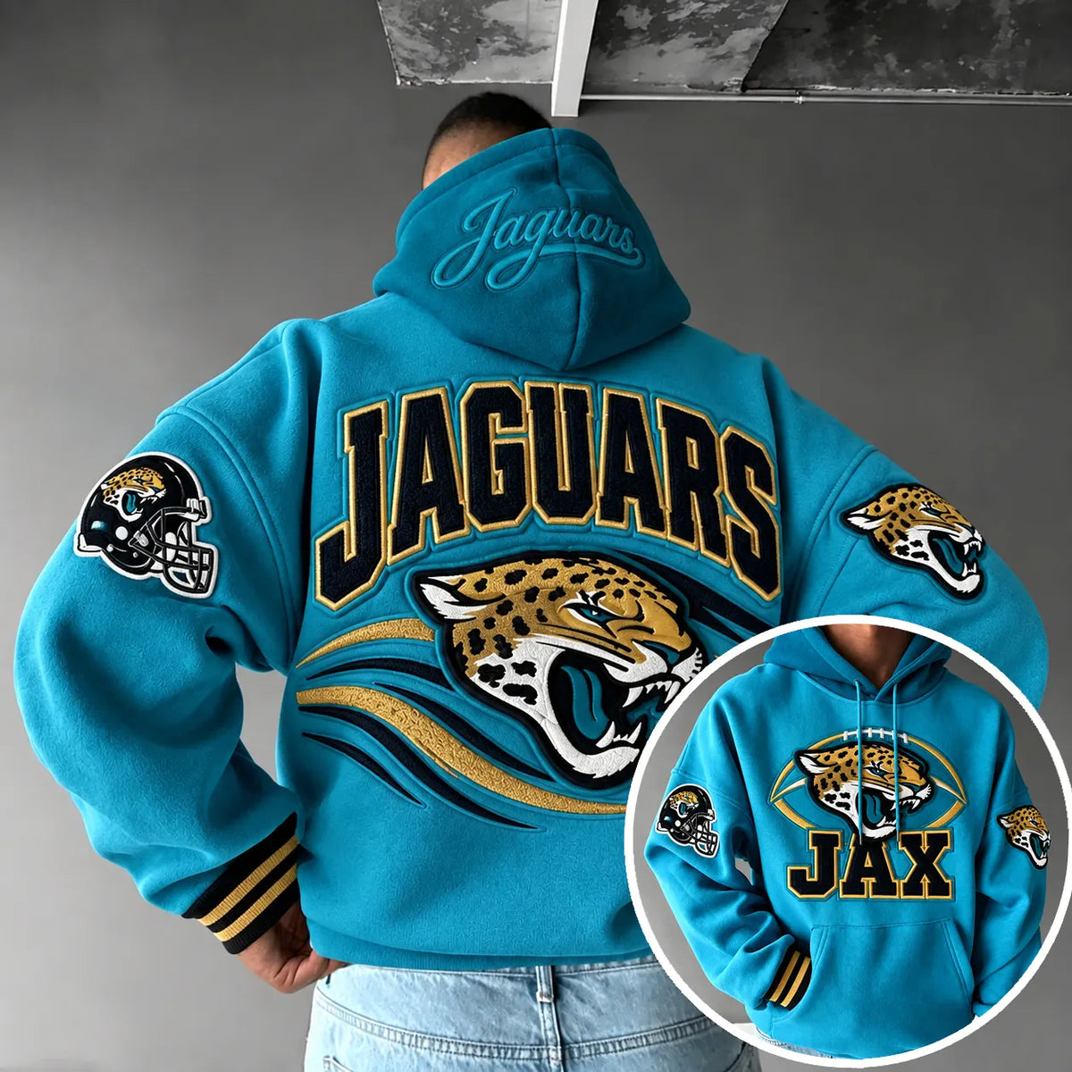 Rugby-print Hoodie