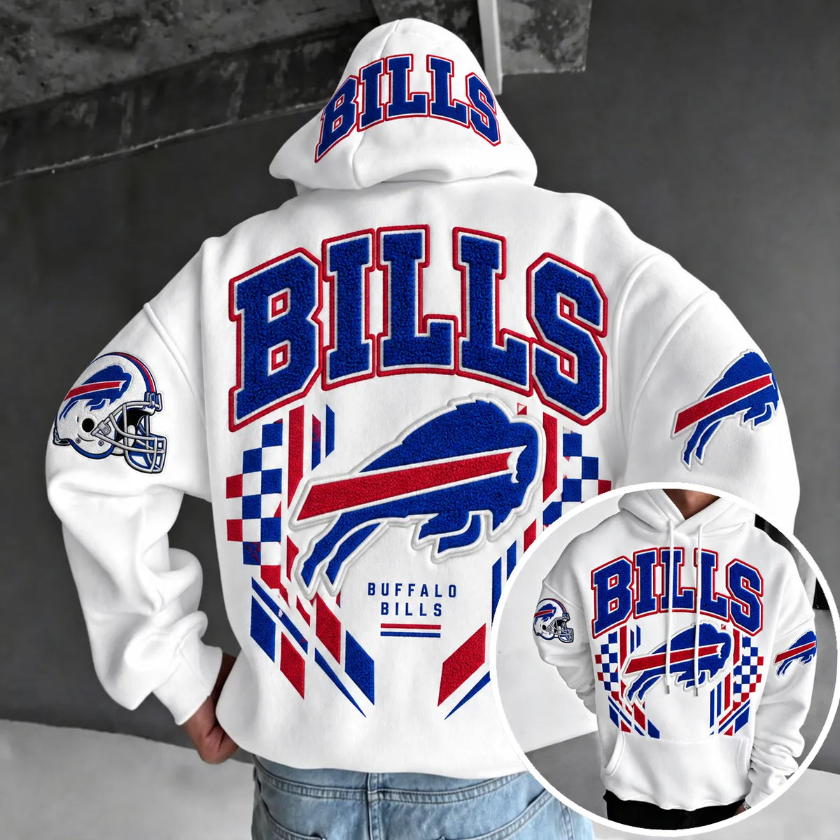 Rugby-print Hoodie