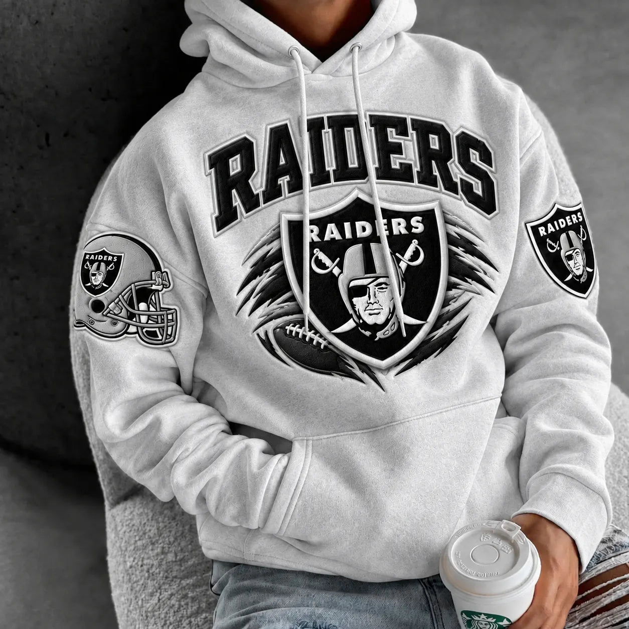 Rugby-print Hoodie