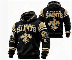 Rugby-print Hooded Sweatshirt
