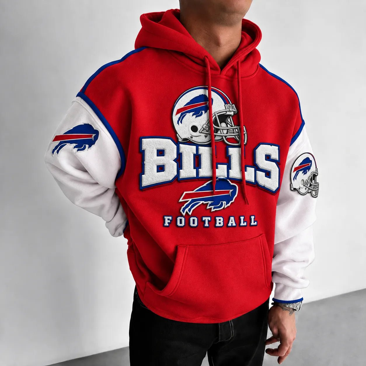 Rugby-print Hoodie