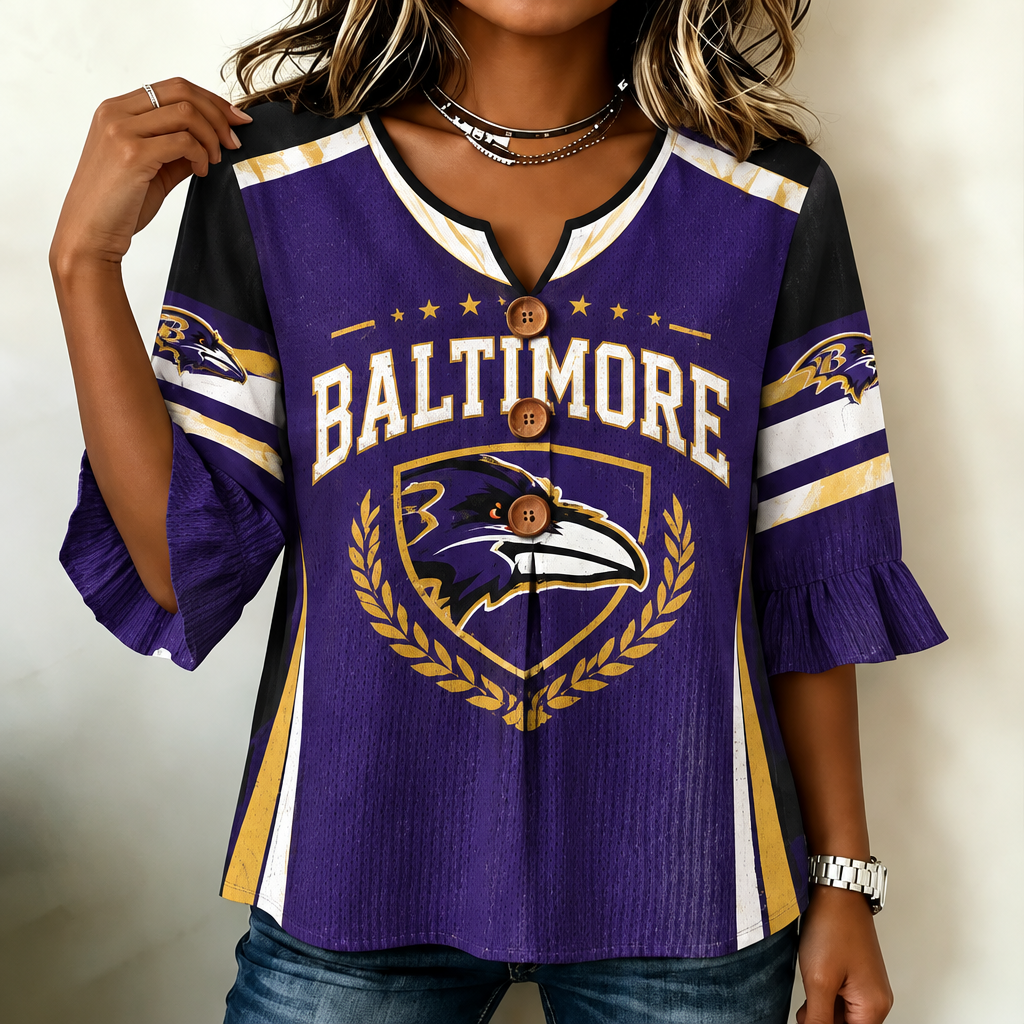 Women's Football Fan Graphic Crewneck Sweatshirt