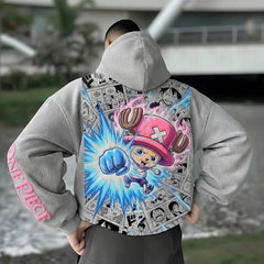 Foam Print Corduroy Hoodie