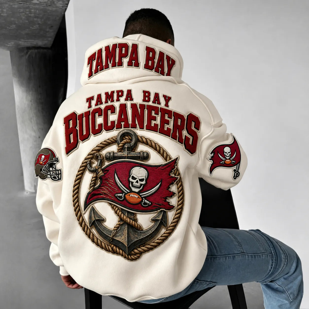 Rugby-print Hoodie