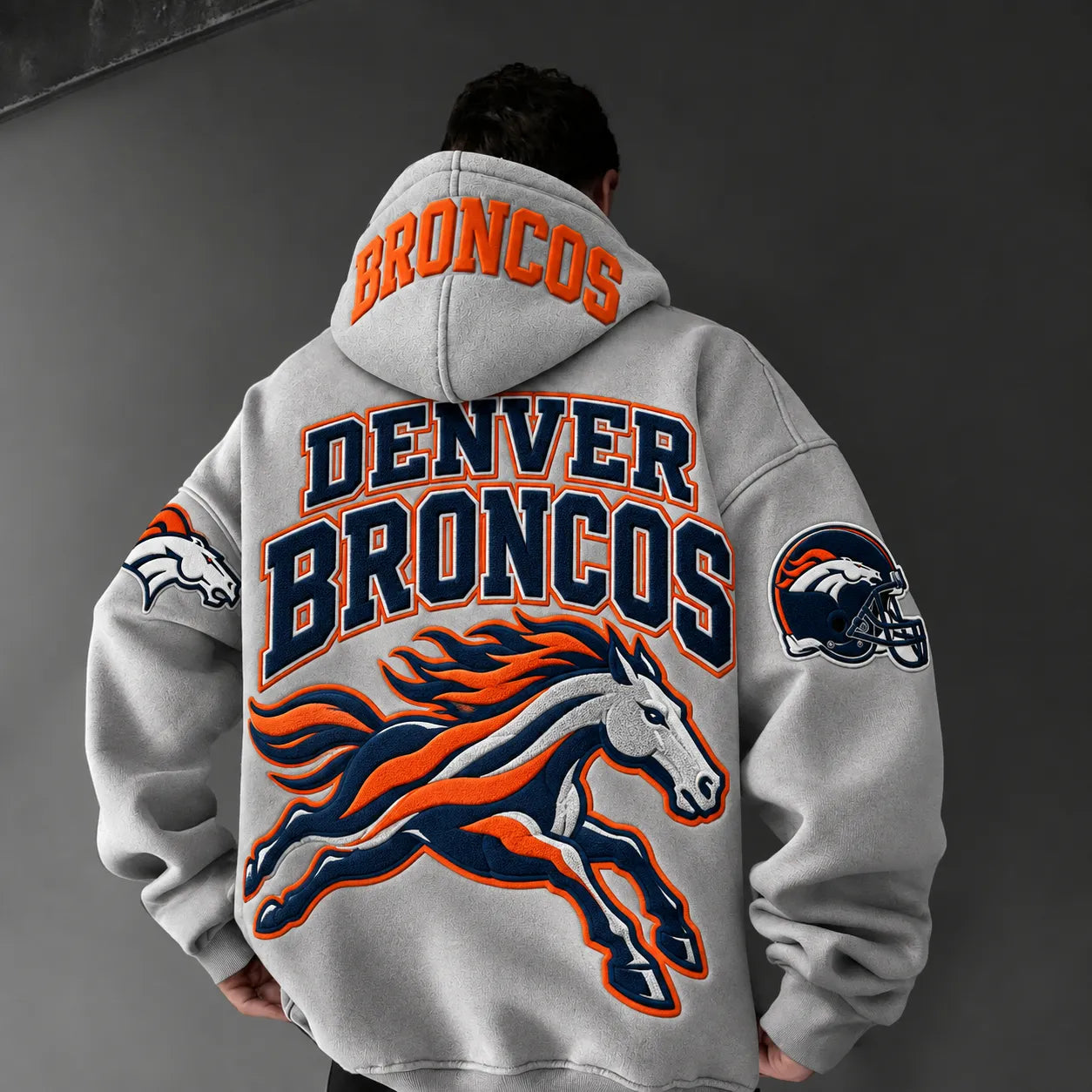 Rugby-print Hoodie