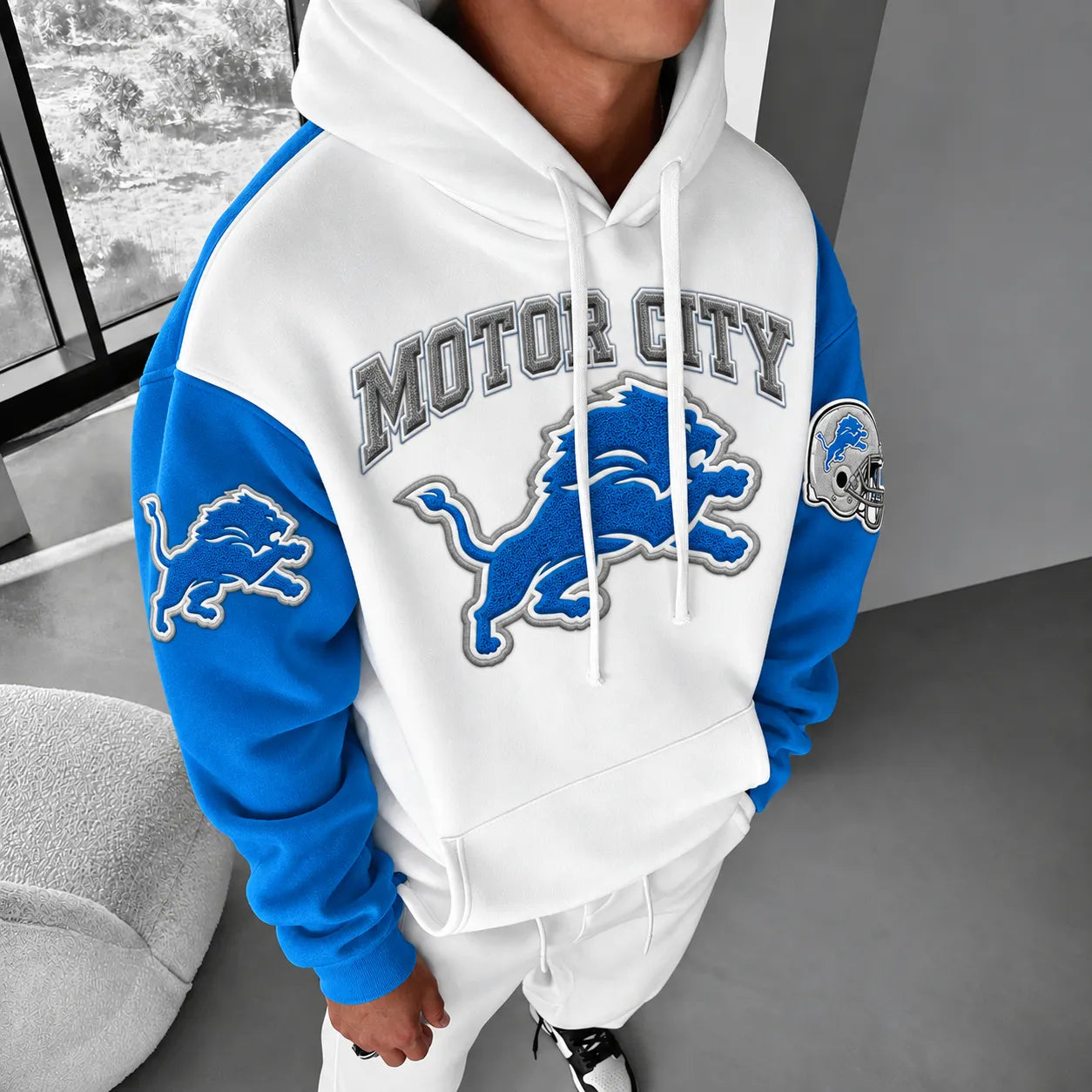 Rugby-print Hoodie