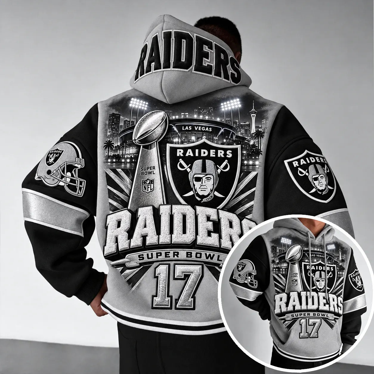 Rugby-print Hoodie
