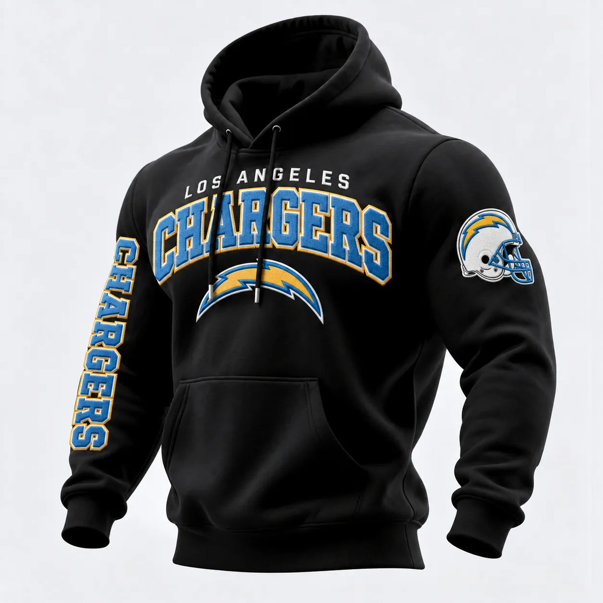 Rugby-print Hooded Sweatshirt