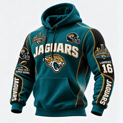 Rugby-print Hooded Sweatshirt