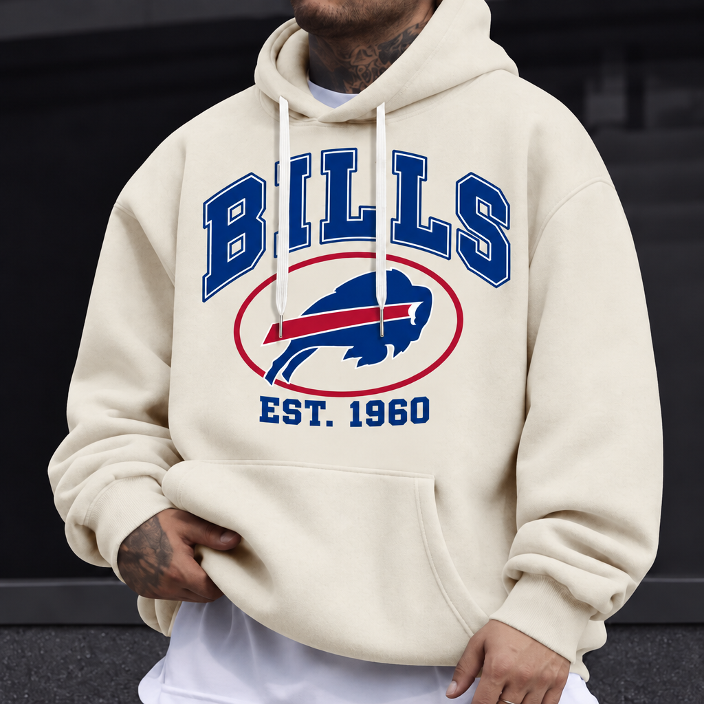 Rugby-print Hoodie