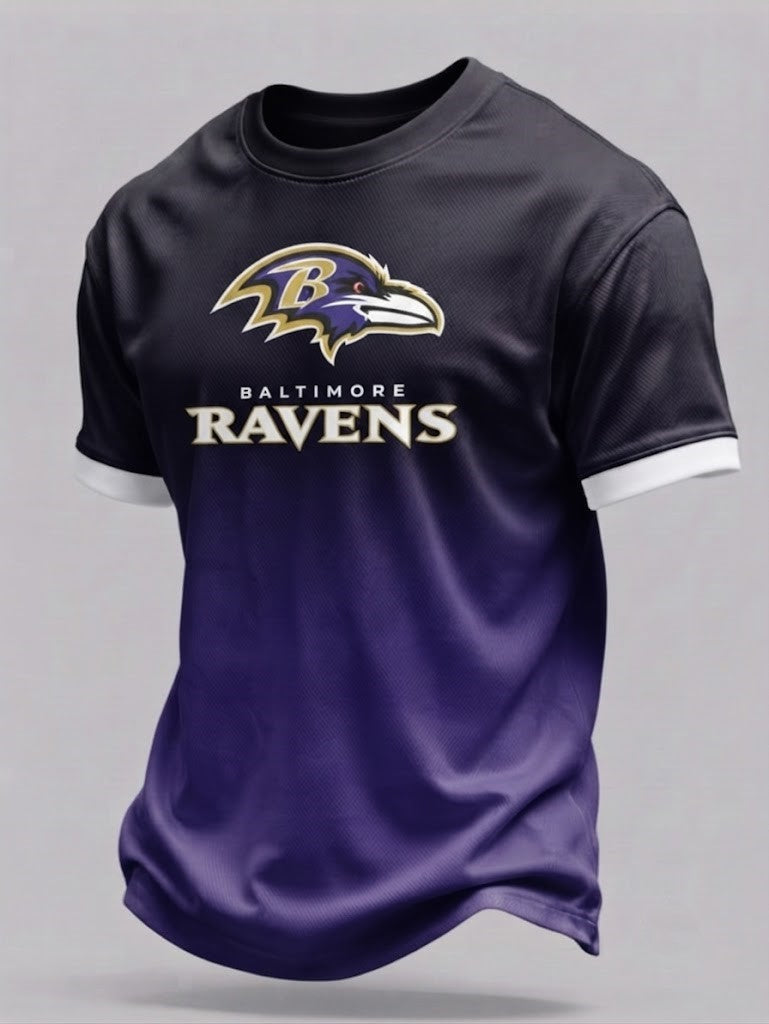 Men's Football Cheering Print   T-Shirt