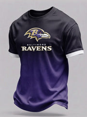 Men's Football Cheering Print   T-Shirt