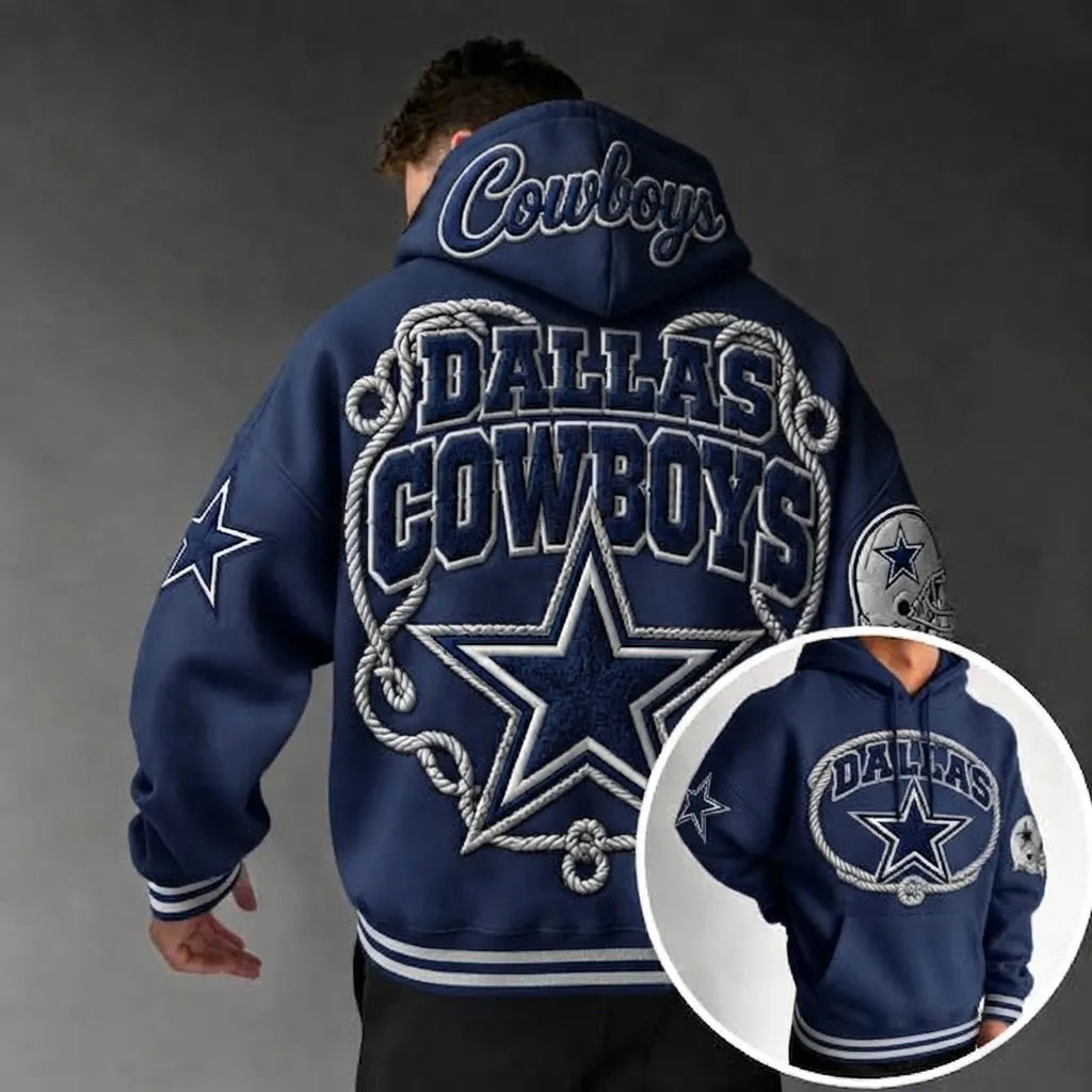Rugby-print Hoodie