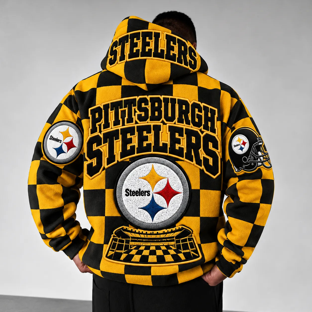 Rugby-print Hoodie