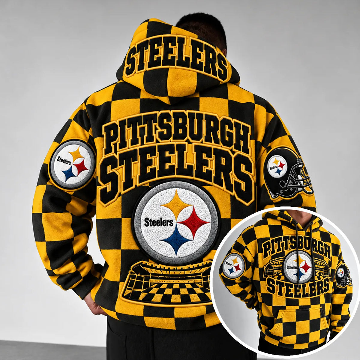 Rugby-print Hoodie
