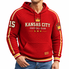 Rugby-print Hoodie