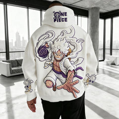 Color Blocked Corduroy Hoodie
