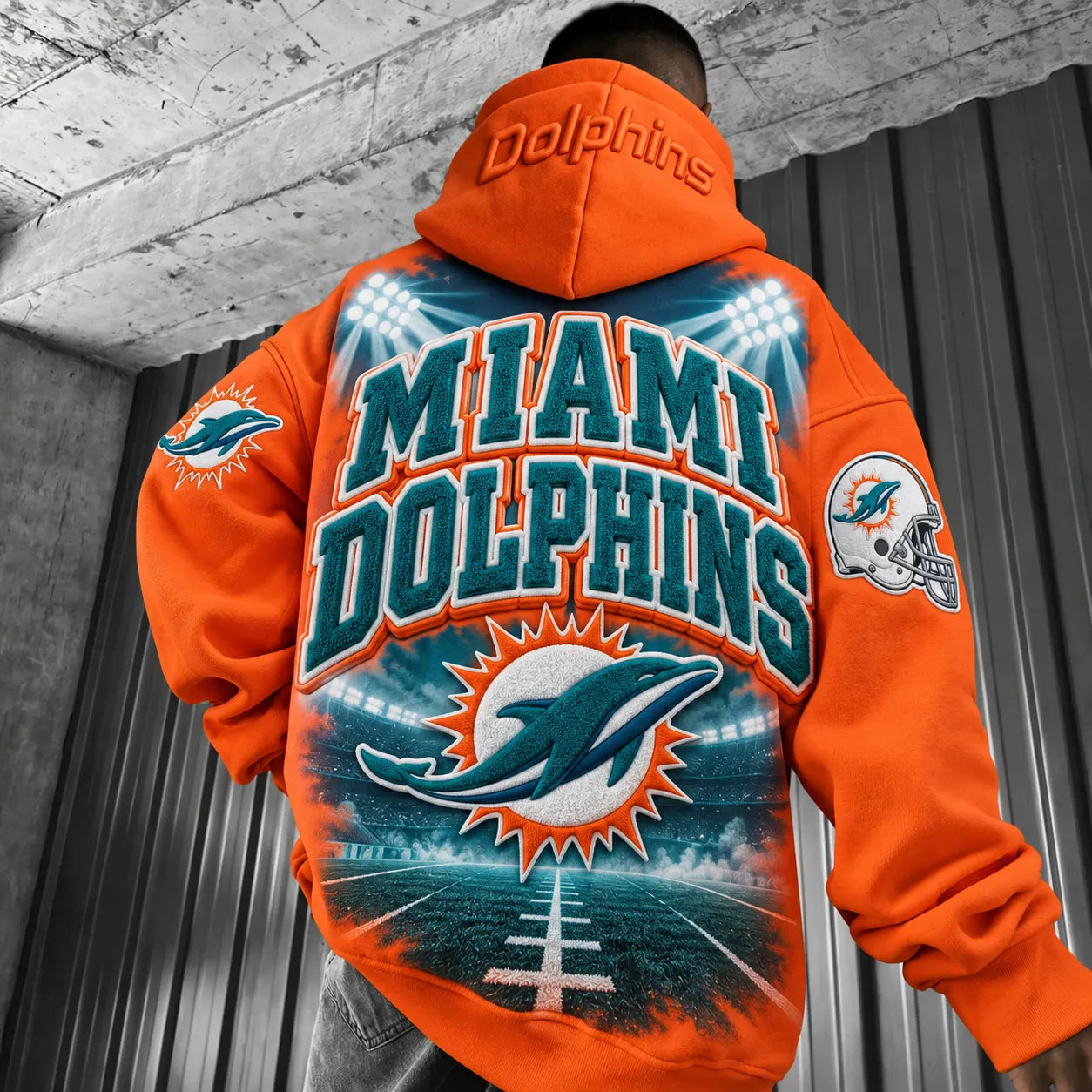 Rugby-print Hoodie