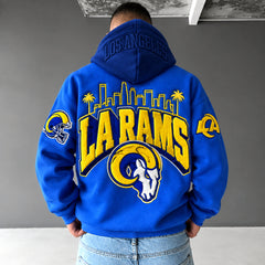 Rugby-print Hoodie