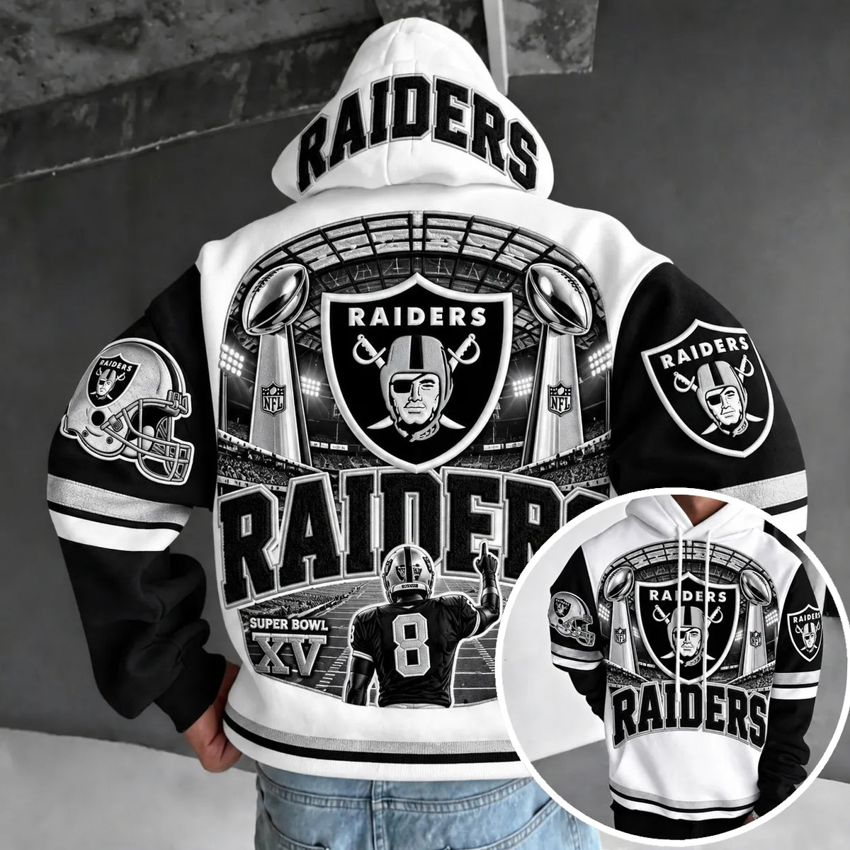 Rugby-print Hoodie