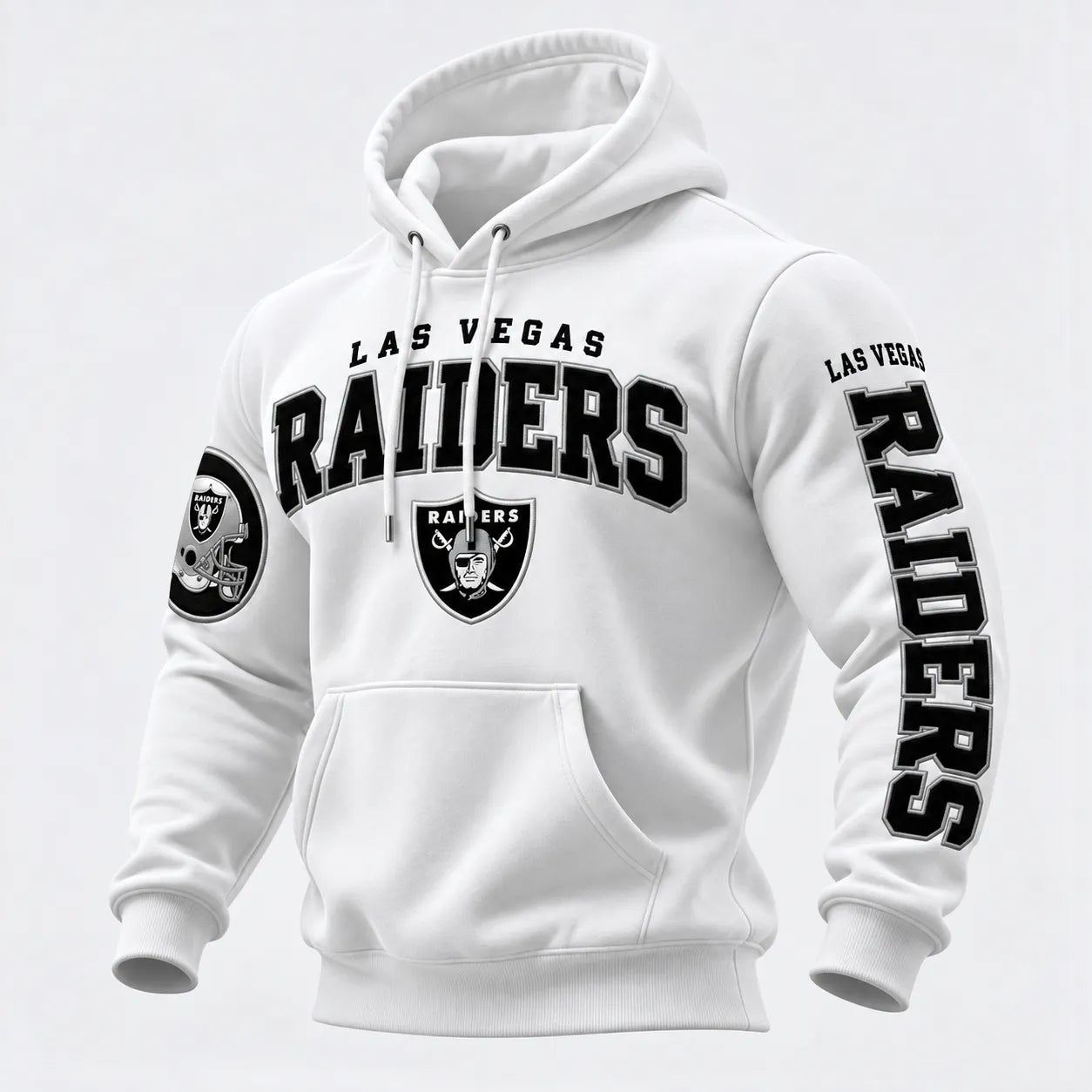 Rugby-print Hooded Sweatshirt