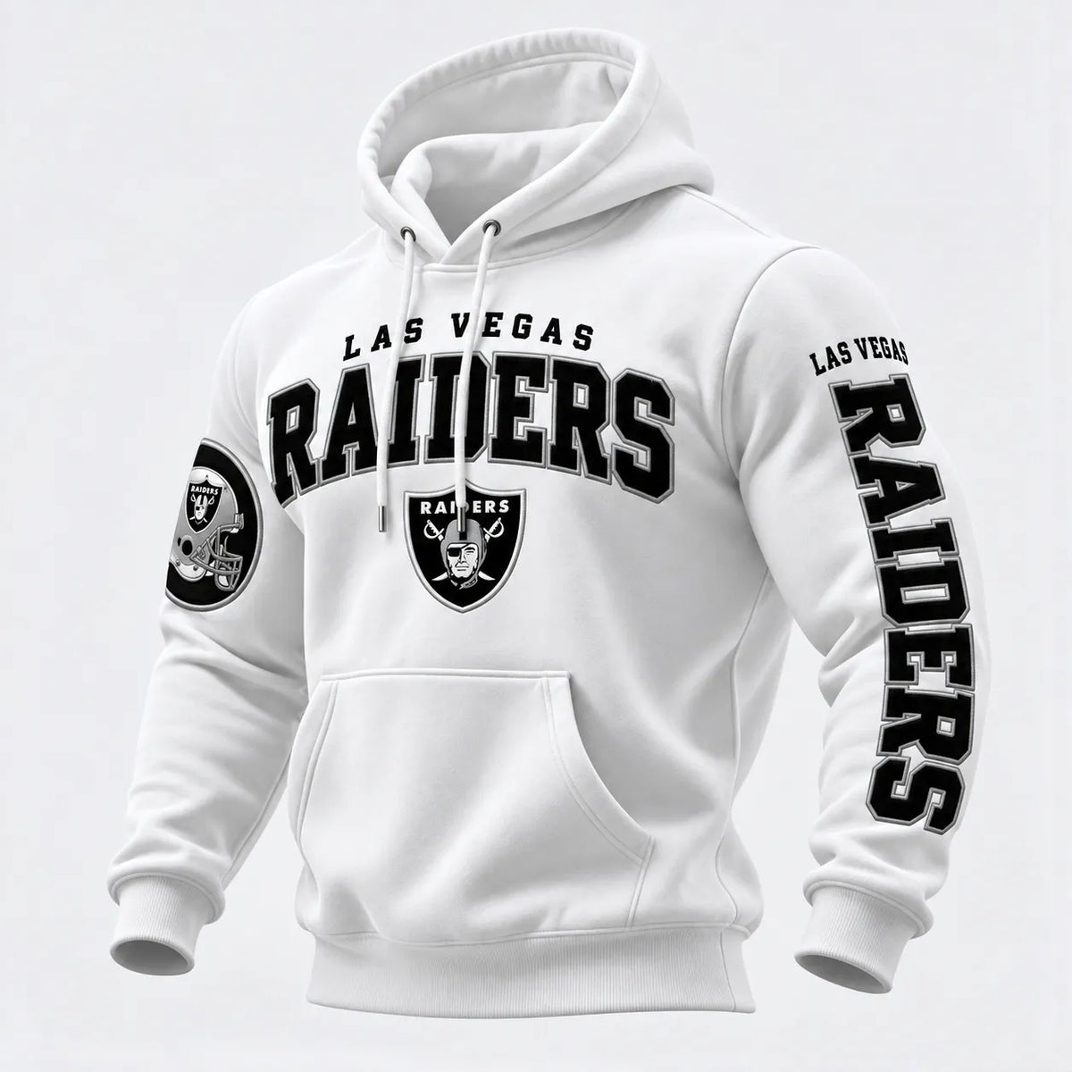 Rugby-print Hooded Sweatshirt