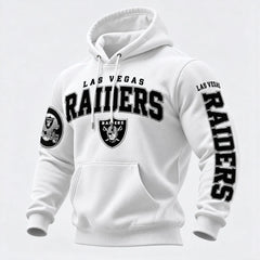 Rugby-print Hooded Sweatshirt