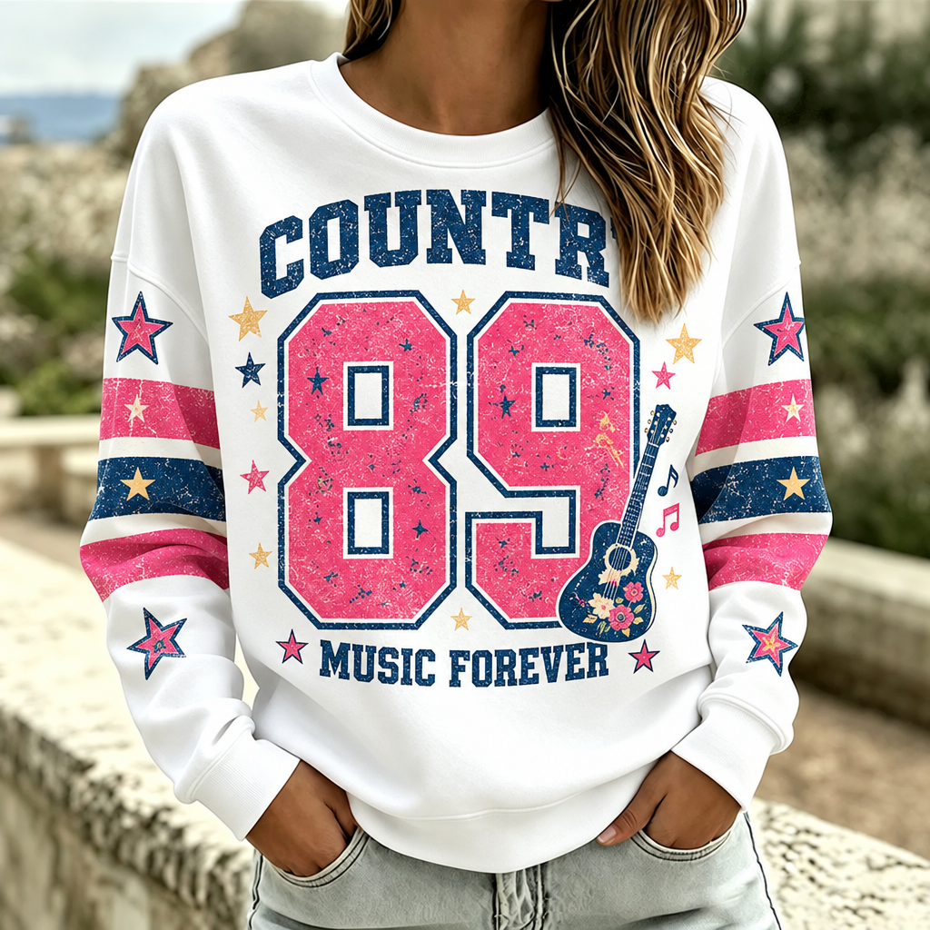 Women's American country-style sweatshirt
