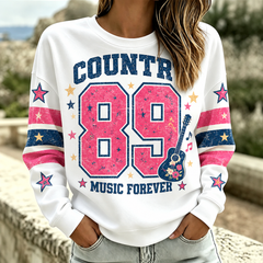 Women's American country-style sweatshirt