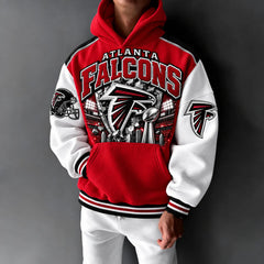 Rugby-print Hoodie