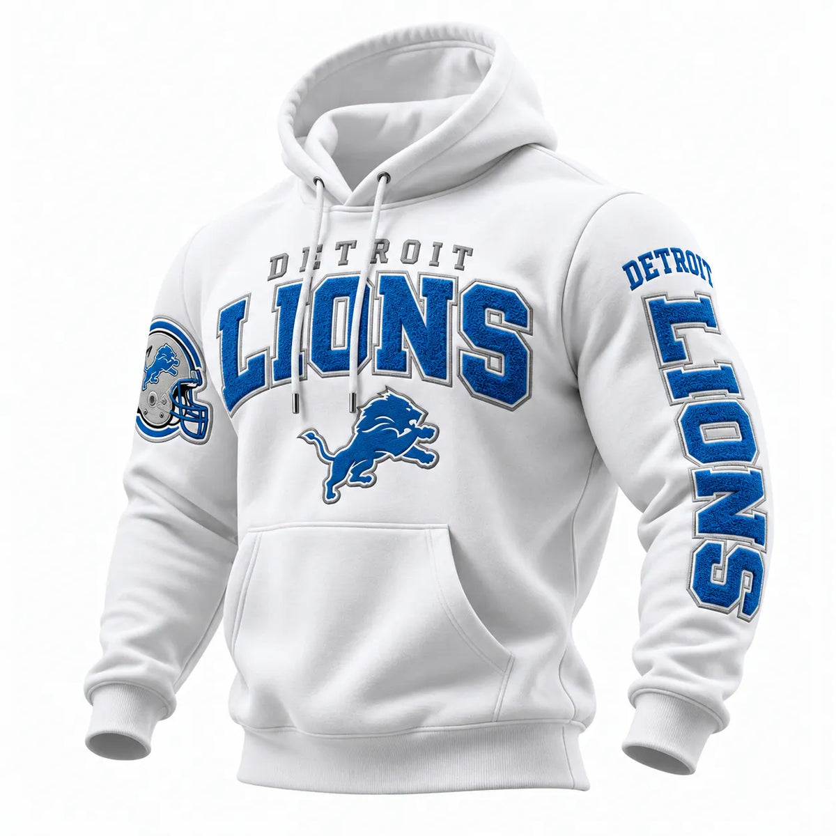 Rugby-print Hooded Sweatshirt