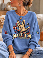 Women's In Loving Memory of Our Captain Print Sweatshirt