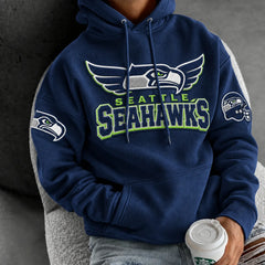 Rugby-print Hoodie