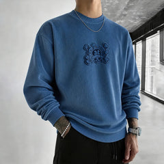 Unisex Retro Corduroy Sweatshirt In Anime Style