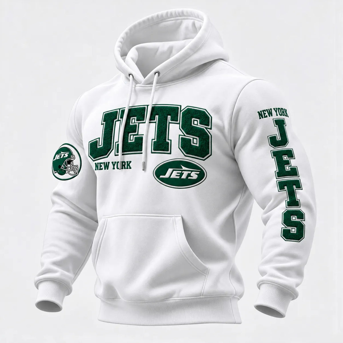 Rugby-print Hooded Sweatshirt