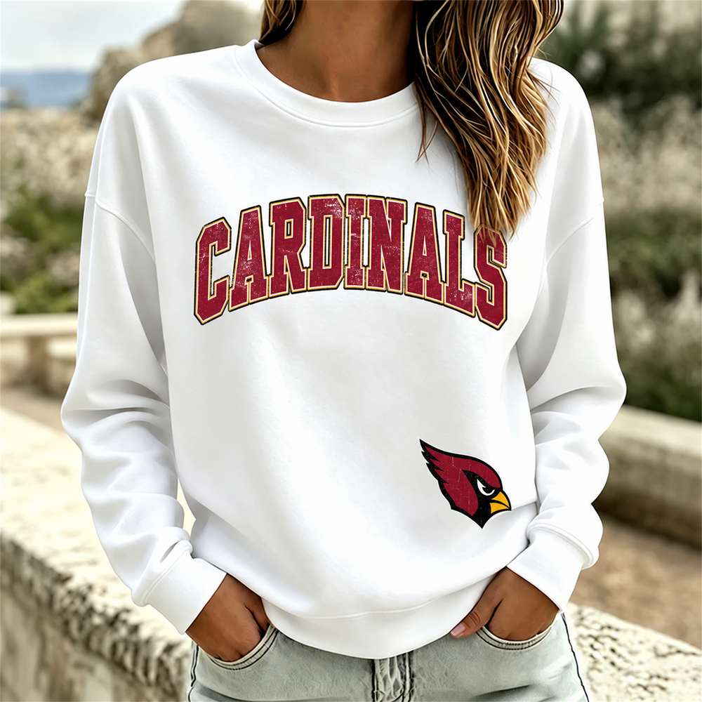 Arizona Cardinals NFL football fan waffle long sleeve shirt
