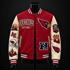 Arizona Cardinals NFL football fan waffle long sleeve shirt