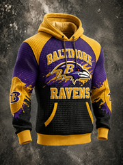 Men's Football-Print Sweatshirt