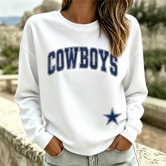 Dallas Cowboys NFL football fan waffle long sleeve shirt