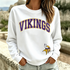 Minnesota Vikings NFL football fan waffle long sleeve shirt