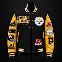 Pittsburgh Steelers NFL football fan waffle long sleeve shirt