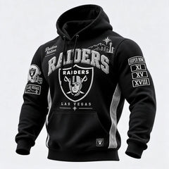 Rugby-print Hooded Sweatshirt