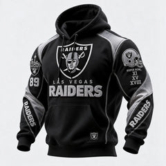 Rugby-print Hooded Sweatshirt