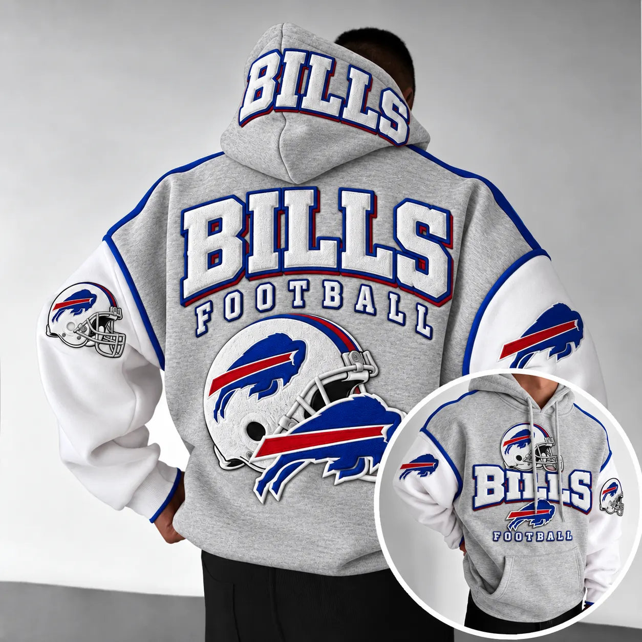 Rugby-print Hoodie